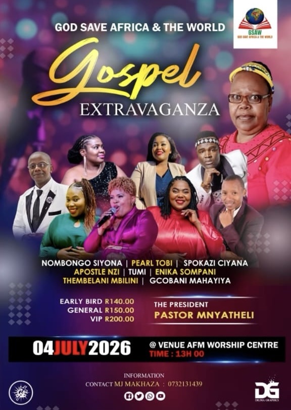 GSAW Gospel Extravaganza Poster - 04 July 2026