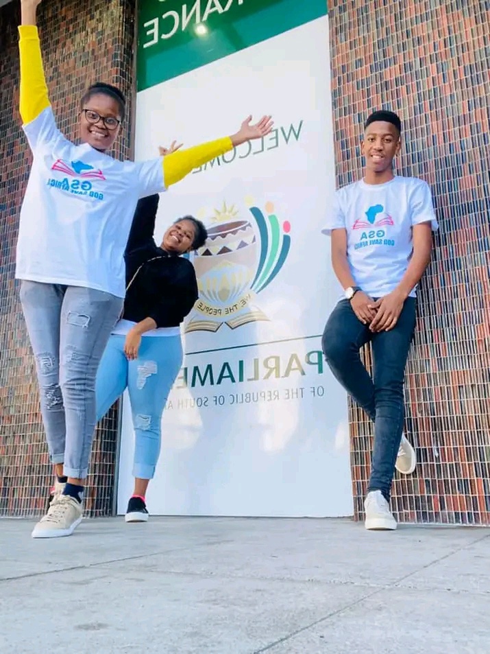 GSAW youth volunteers at Parliament of South Africa